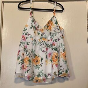 Floral Spaghetti Strap Top